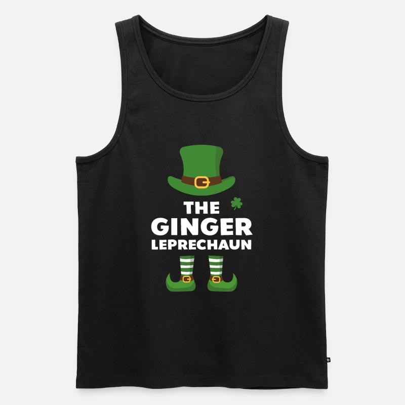 Der Ingwer-Kobold - Männer Premium Bio Tank Top - Schwarz