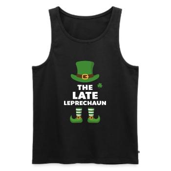 The Late Leprechaun - Men's Premium Organic Tank Top - black - Front - Michal (187cm)