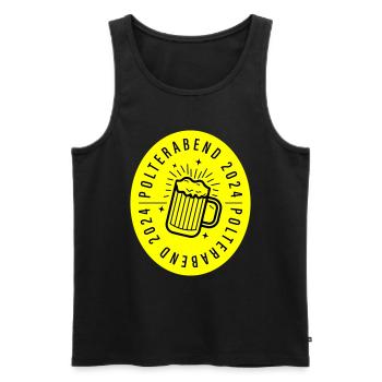 Polterabend 2024 - Männer Premium Bio Tank Top - Schwarz - Vorne - Michal (187cm)