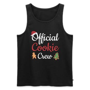 Baking Offical Cookie Crew Cookie - Männer Premium Bio Tank Top - Schwarz - Vorne - AI Model Male 178 light (178cm)