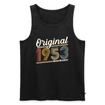 1953 Original Jahrgang Vintage Geburtstag Retro - Männer Premium Bio Tank Top - Schwarz - Vorne - Michal (187cm)