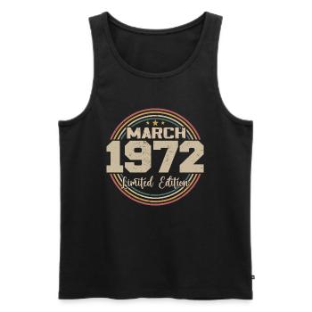 Awesome seit März 1934 Geburtstag 1934 Geschenk - Männer Premium Bio Tank Top - Schwarz - Vorne - Michal (187cm)