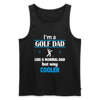 ich bin ein golf papa - Männer Premium Bio Tank Top - Schwarz - Vorne - Michal (187cm)