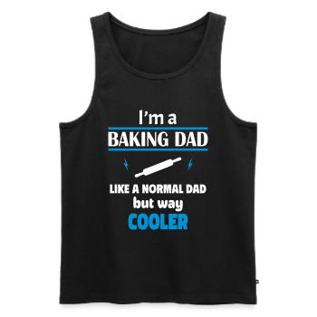 I'm a baking dad - Men's Premium Organic Tank Top - black - Front - Michal (187cm)