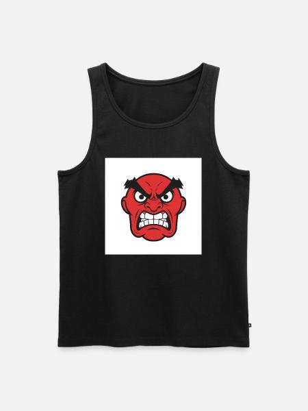 Expressive rage: A powerful display - Men's Premium Organic Tank Top - black