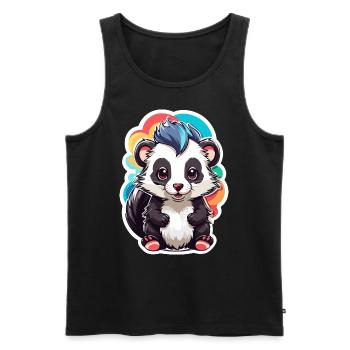 Skunk Cute Kid Color - Men's Premium Organic Tank Top - black - Front - AI Model Male 178 light (178cm)