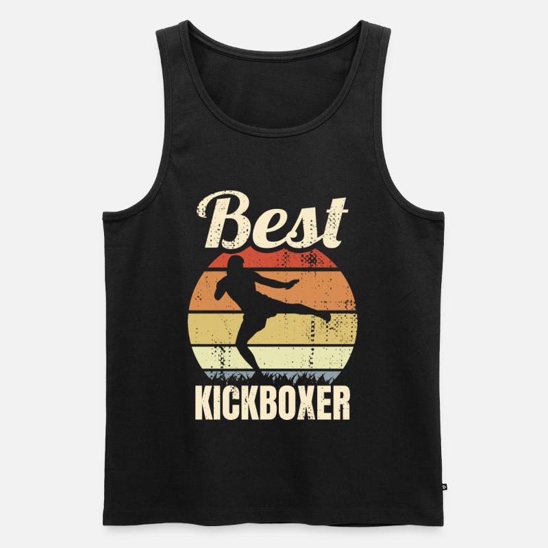 Best Kickboxer - Männer Premium Bio Tank Top - Schwarz