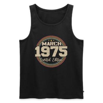 Awesome seit März 1934 Geburtstag 1934 Geschenk - Männer Premium Bio Tank Top - Schwarz - Vorne - Michal (187cm)