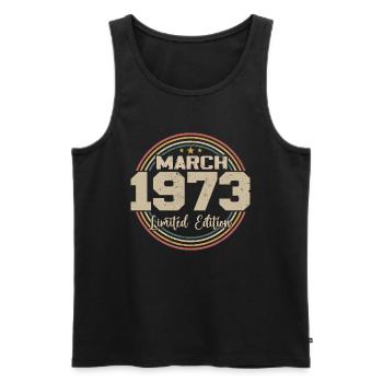 Awesome seit März 1934 Geburtstag 1934 Geschenk - Männer Premium Bio Tank Top - Schwarz - Vorne - Michal (187cm)