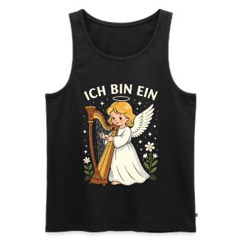 Costume d’ange Girlette de Carnaval Harpe ange - Débardeur bio Premium Homme - noir - Devant - Michal (187cm)