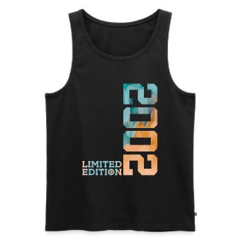 24TH BIRTHDAY LIMITED EDITION 2002 - Men's Premium Organic Tank Top - black - Front - Michal (187cm)