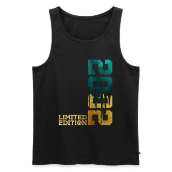 24TH BIRTHDAY LIMITED EDITION 2002 - Men's Premium Organic Tank Top - black - Front - Michal (187cm)