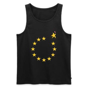 Brexit England EU Europaeische Union Hut - Männer Premium Bio Tank Top - Schwarz - Vorne - AI Model Male 178 light (178cm)