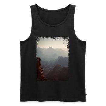 Grand Canyon - Männer Premium Bio Tank Top - Schwarz - Vorne - AI Model Male 178 light (178cm)
