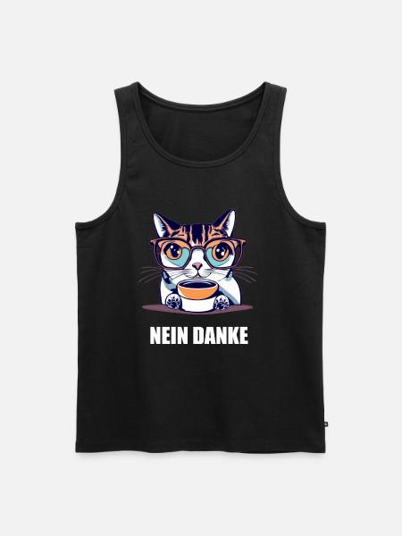 Nein Danke - Männer Premium Bio Tank Top - Schwarz