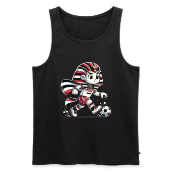 Egypt Egyptian Pharaoh Football Supporter Jersey - Men's Premium Organic Tank Top - black - Front - Michal (187cm)