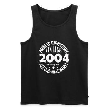 2004 Original vintage vintage retro birthday - Men's Premium Organic Tank Top - black - Front - Michal (187cm)