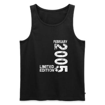 February 2005 Born birthday Retro - Men's Premium Organic Tank Top - black - Front - Michal (187cm)