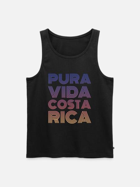 Costa Rica Pura Vida - Débardeur bio Premium Homme - noir