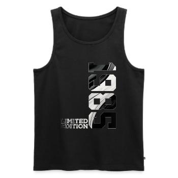 LIMITED EDITION 1985 41ST BIRTHDAY - Men's Premium Organic Tank Top - black - Front - Michal (187cm)