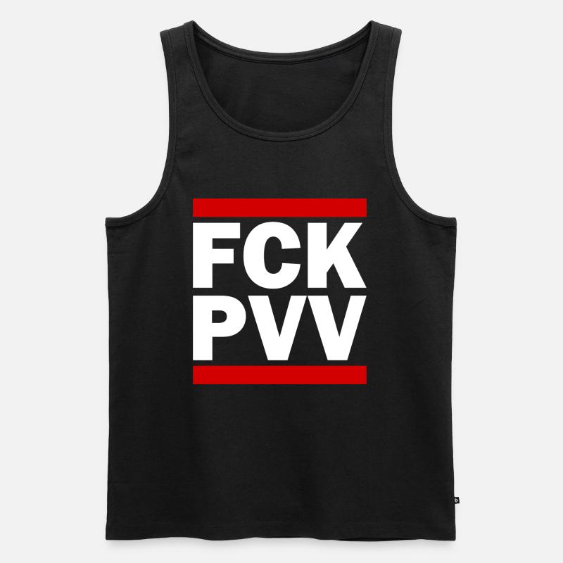 Fck pvv - Männer Premium Bio Tank Top - Schwarz