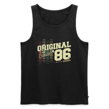 1986 Vintage Vintage Rétro Cadeau d’anniversaire - Débardeur bio Premium Homme - noir - Devant - Michal (187cm)