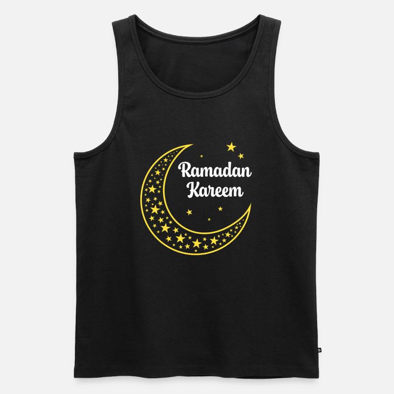Ramadan Kareem - Männer Premium Bio Tank Top - Schwarz