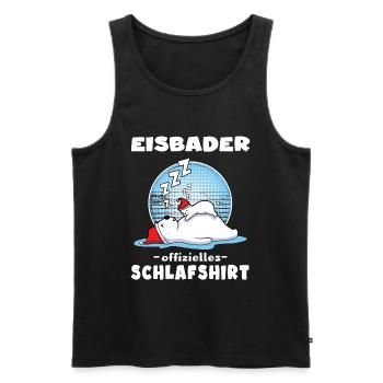 Eisbader Eisbär Winterschwimmen Winterschlaf - Männer Premium Bio Tank Top - Schwarz - Vorne - Michal (187cm)