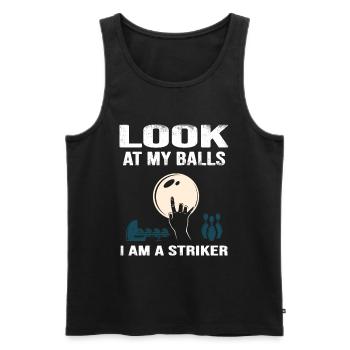 Bowling Bowling ball "striker" pin xxx bowlingpro - Men's Premium Organic Tank Top - black - Front - Michal (187cm)