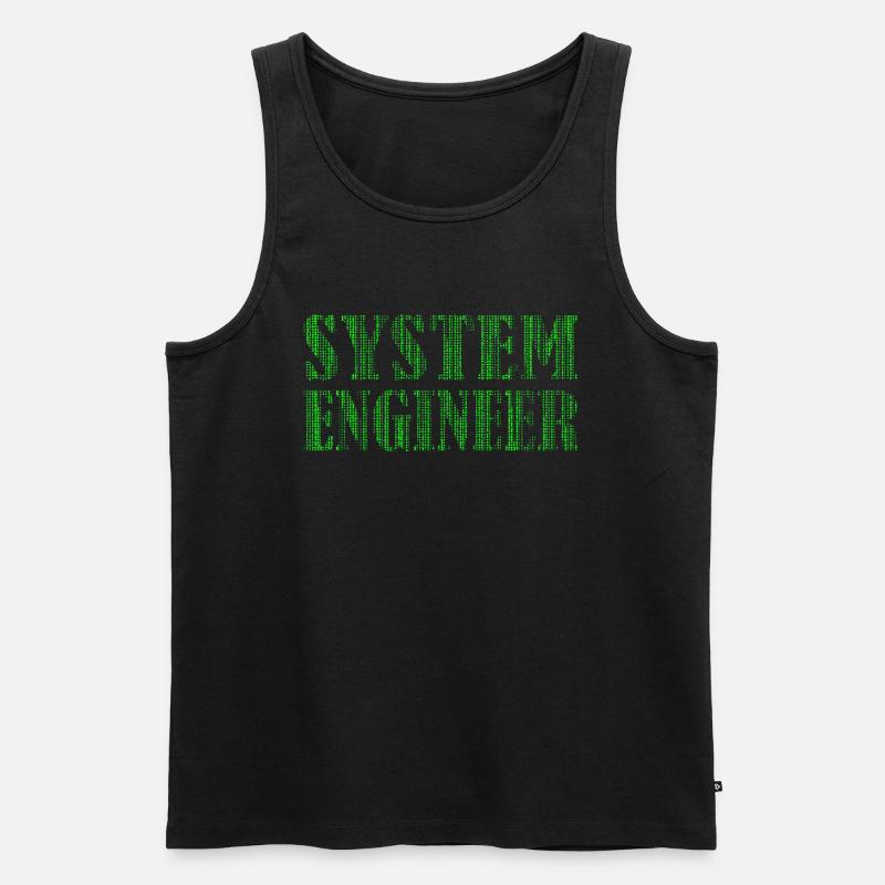 SYSTEMENGINEER IT Admin Administrator EDV - Men's Premium Organic Tank Top - black