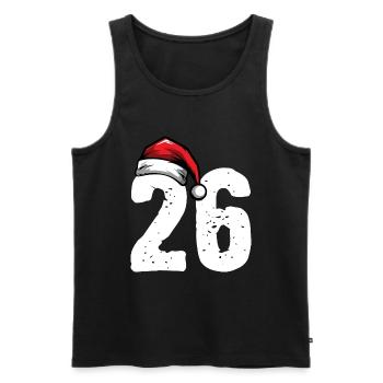 26 Zahl Weihnachten - Männer Premium Bio Tank Top - Schwarz - Vorne - Michal (187cm)