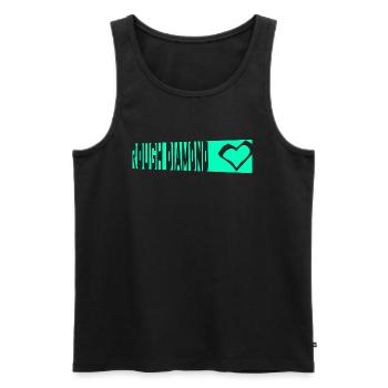 DIAMANT - Männer Premium Bio Tank Top - Schwarz - Vorne - Michal (187cm)