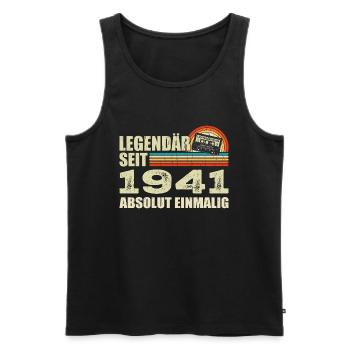 Légendaire depuis 1941 - absolument unique - Débardeur bio Premium Homme - noir - Devant - Michal (187cm)