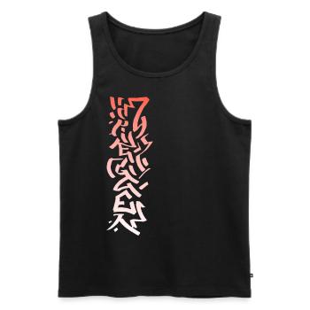 Siegen Tattoo - Men's Premium Organic Tank Top - black - Front - AI Model Male 178 light (178cm)