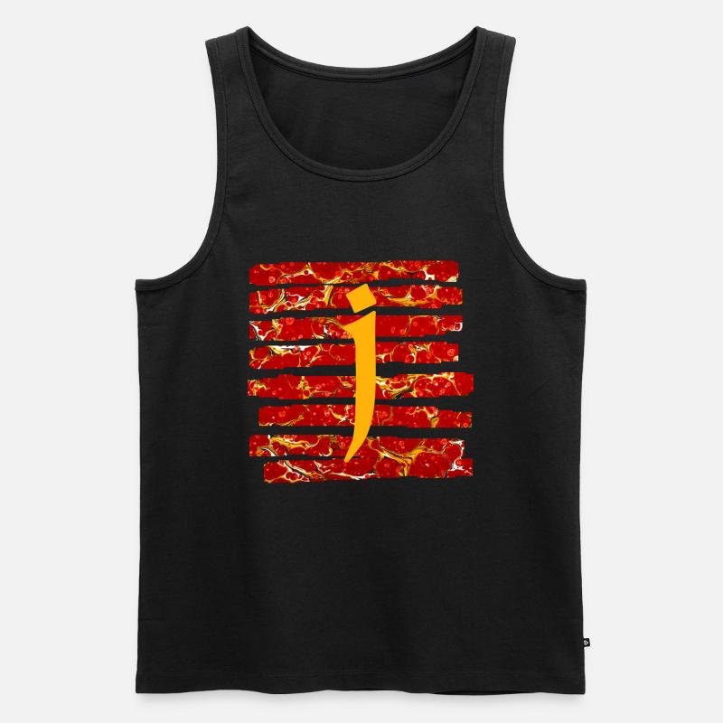 Stripes E 232 J - Men's Premium Organic Tank Top - black