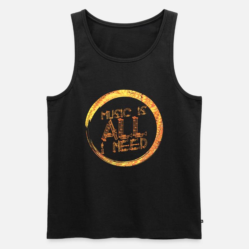 music e 118 - Männer Premium Bio Tank Top - Schwarz