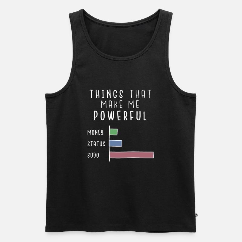 Linux T-Shirt - Ein super Geschenk - Männer Premium Bio Tank Top - Schwarz