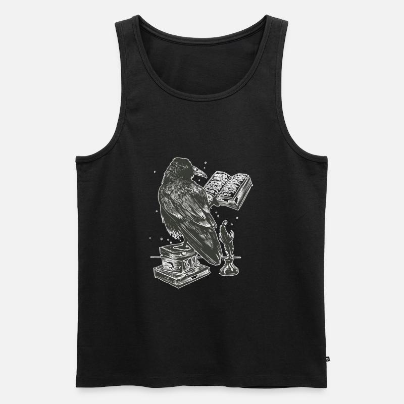 Rabe - Männer Premium Bio Tank Top - Schwarz