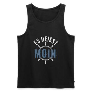 MOIN - Männer Premium Bio Tank Top - Schwarz - Vorne - Michal (187cm)