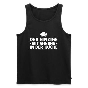Koch Humor Hobbykoch Geschenkidee - Männer Premium Bio Tank Top - Schwarz - Vorne - Michal (187cm)