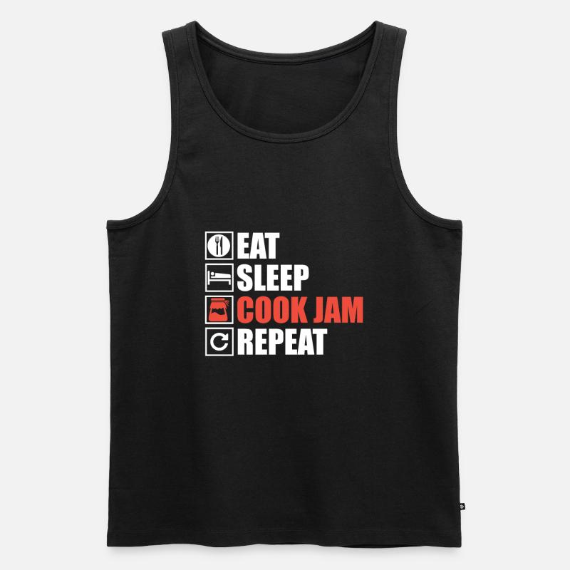 Marmelade Kochen - Männer Premium Bio Tank Top - Schwarz