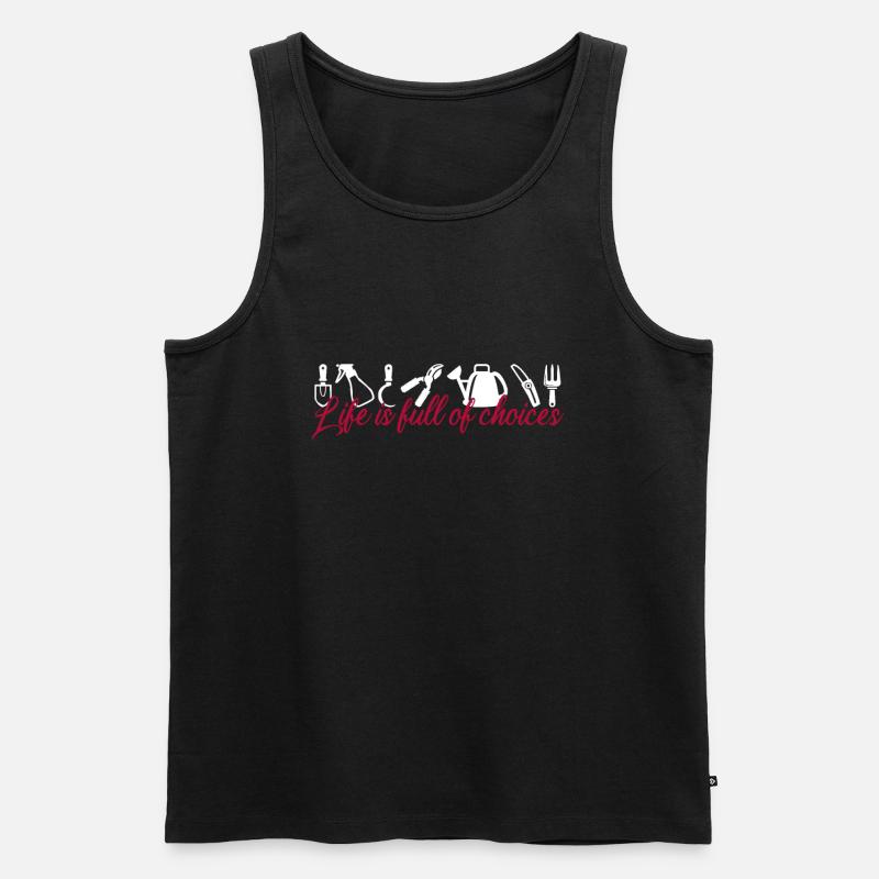 Garten - Männer Premium Bio Tank Top - Schwarz