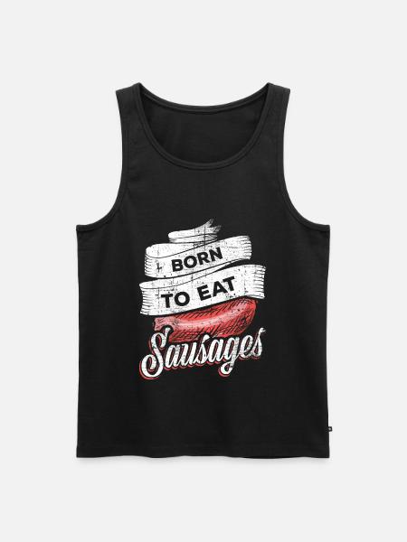 Sausage sausages - Men's Premium Organic Tank Top - black