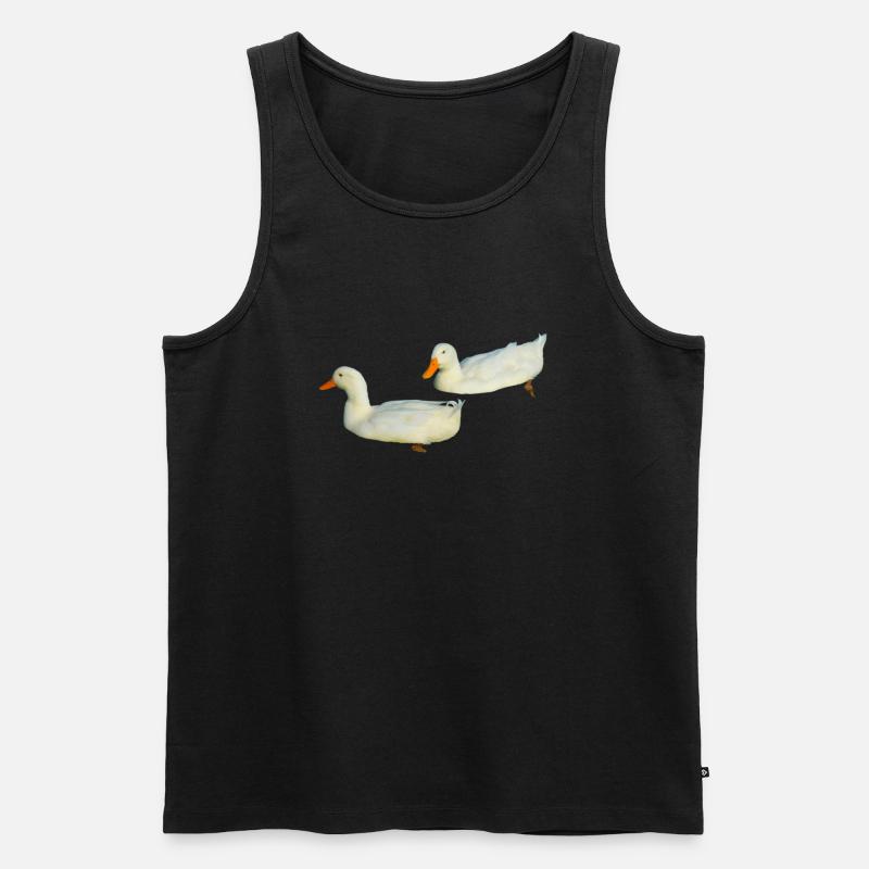 Duck - Männer Premium Bio Tank Top - Schwarz