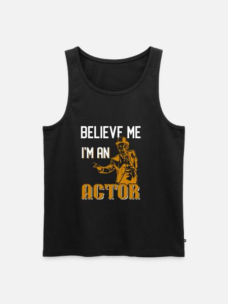 actor - Men's Premium Organic Tank Top - black