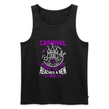 carnaval - Débardeur bio Premium Homme - noir - Devant - Michal (187cm)