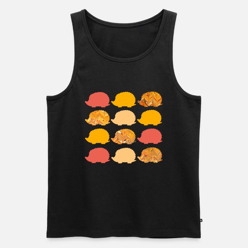 12 igel e 266 - Männer Premium Bio Tank Top - Schwarz