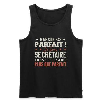 A Secretary, the Dream Job in the Spotlight - Men's Premium Organic Tank Top - black - Front - Michal (187cm)