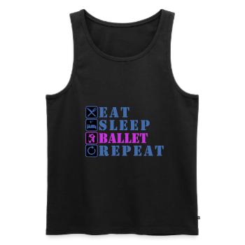 Ballett - Männer Premium Bio Tank Top - Schwarz - Vorne - Michal (187cm)