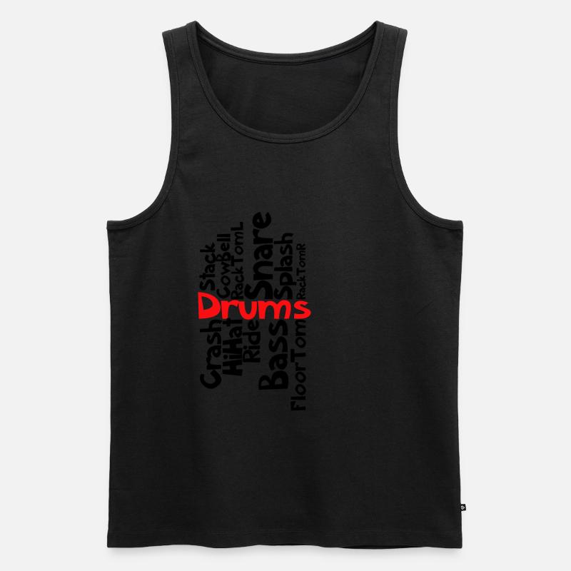 Drums Schlagzeug - Männer Premium Bio Tank Top - undefined